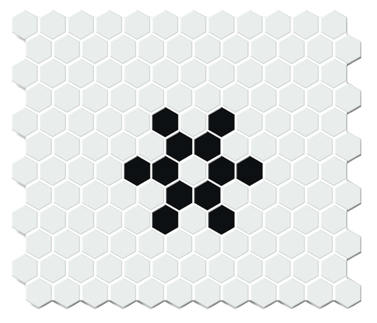 Porcelain Mosaic White & Black (NS86777)
