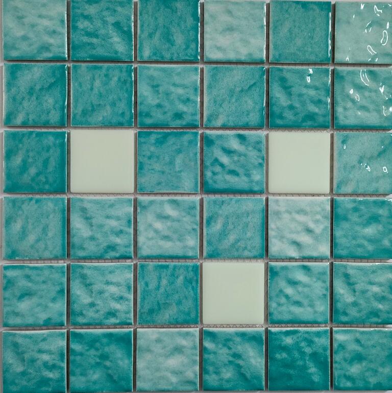 LUMINOUS PORCELAIN MOSAIC GREEN WHITE MIXED (TCJ4835YG)